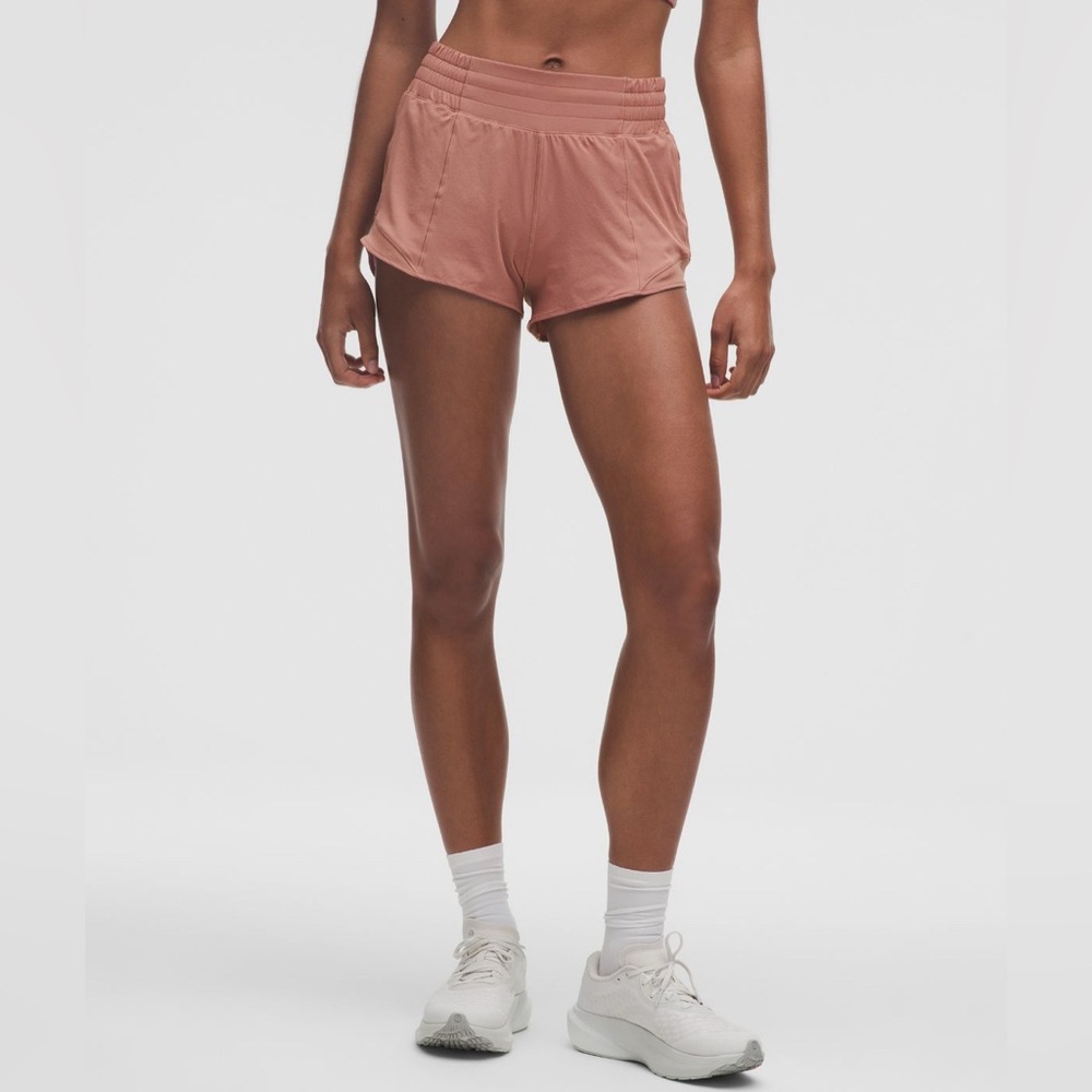 NWT Lululemon Hotty Hot High-Rise Lined Short 2.5" | Red Clay | Size 14